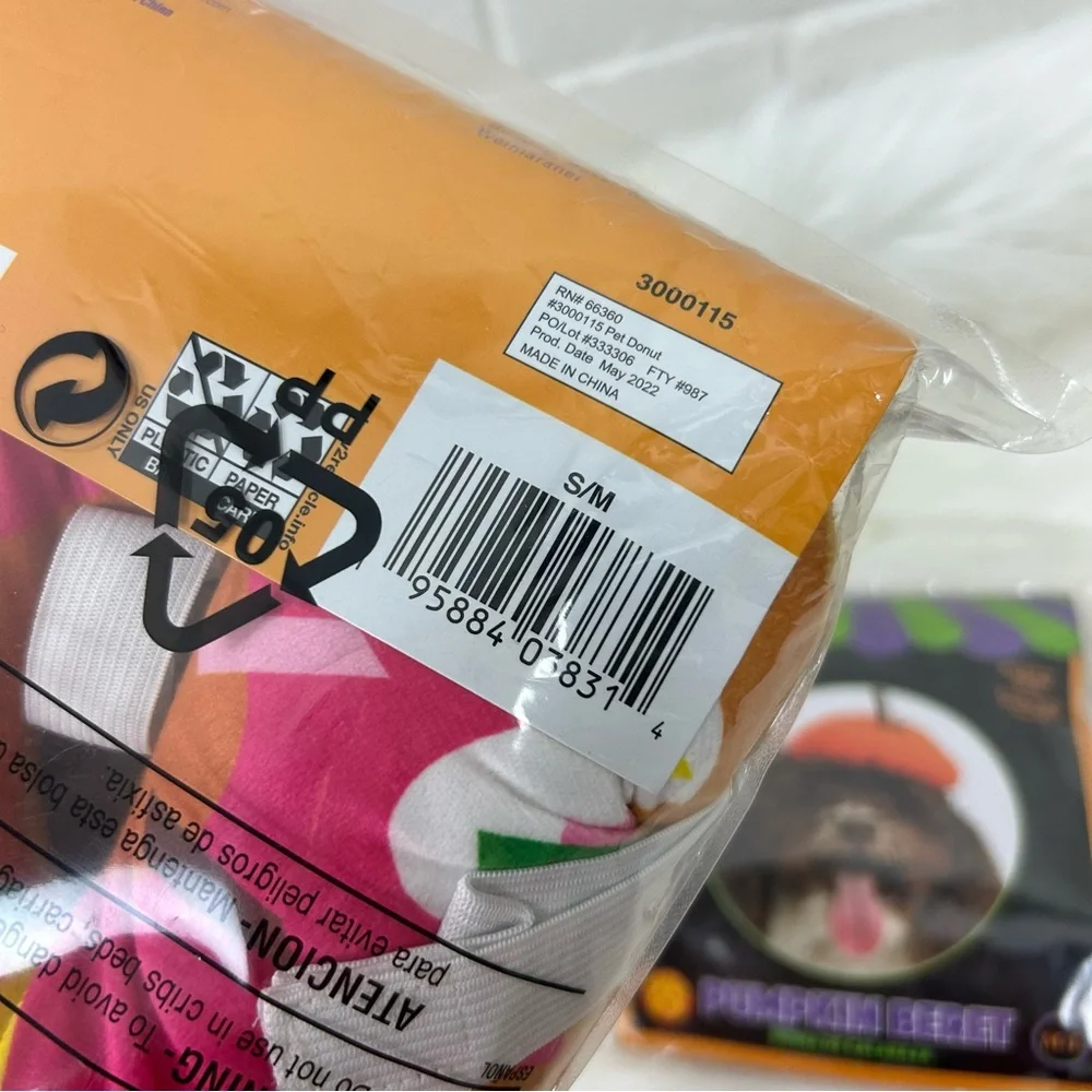 Rubies Pet Shop Boutique Dog Donut & Pumpkin Hat Halloween Accessories
